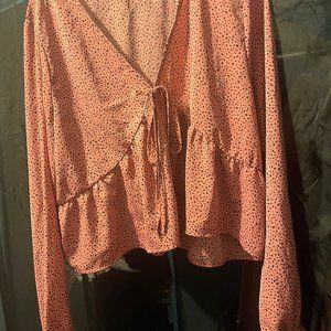 Lady's Orange Cute top
